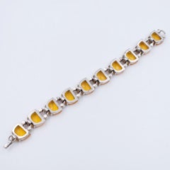 Rare Reinad Faux Topaz Bracelet 1940s