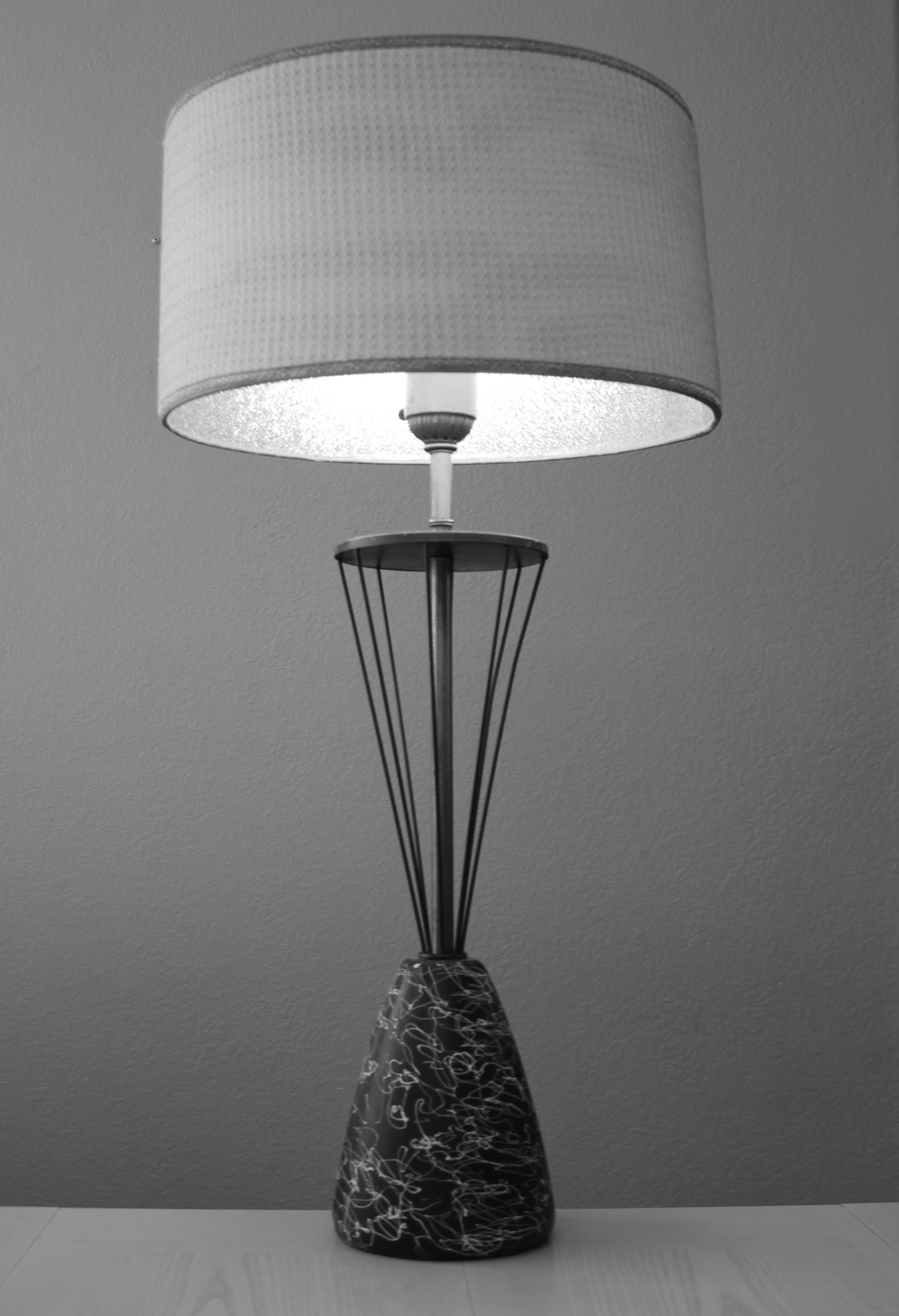 Seltene Rembrandt-Lampe! Ikonische Mid-Century-Modern-Lampe „Twilight Zone“ MCM 1950er Jahre im Angebot 5