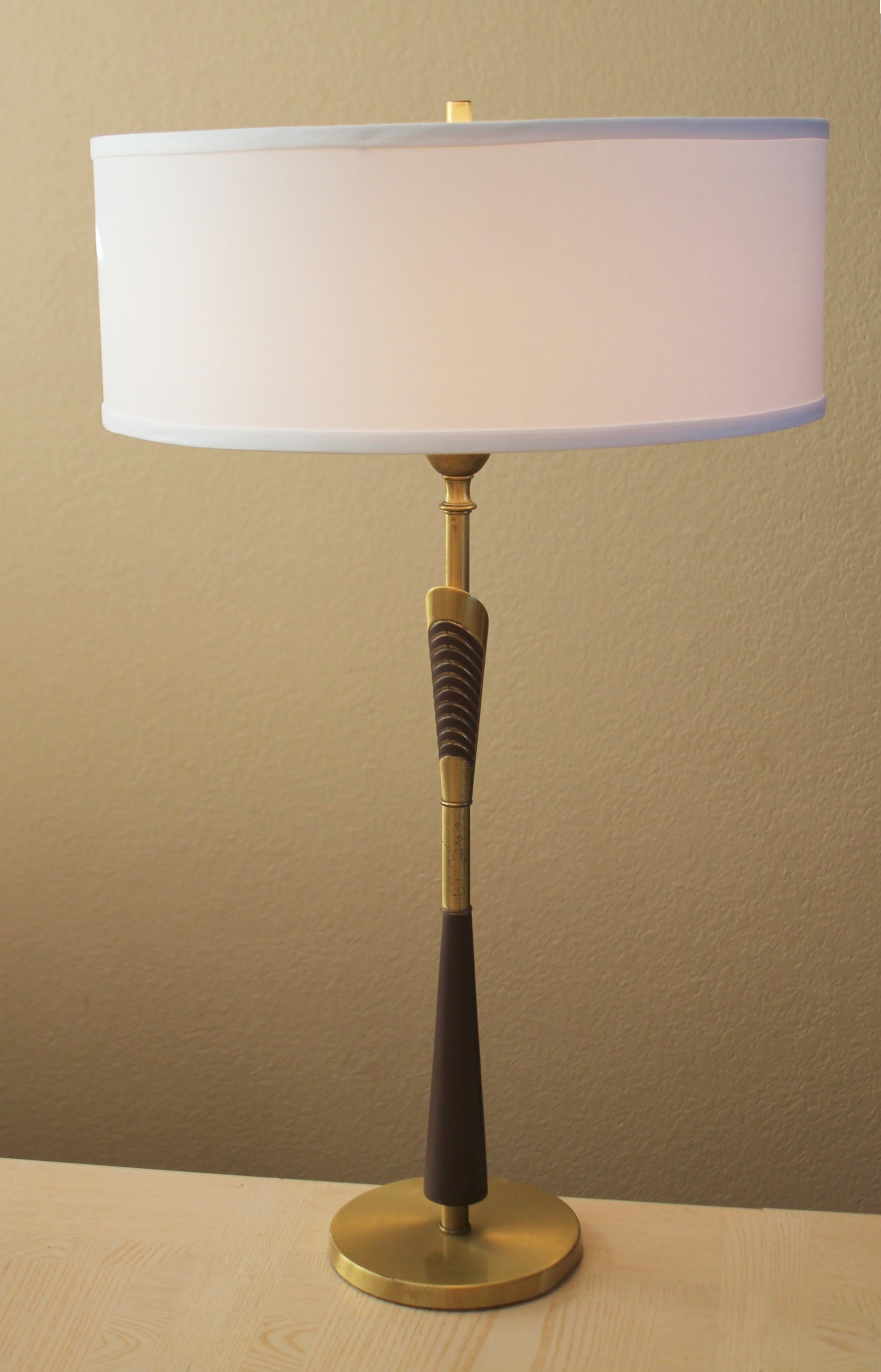 Rare Rembrandt Mid Century Modern Table Lamp! Atomic Ranch Decor! MCM 1950s In Good Condition For Sale In Peoria, AZ