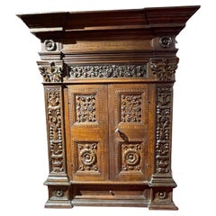 Rare Renaissance Florentine Cabinet with Certosina Decoration