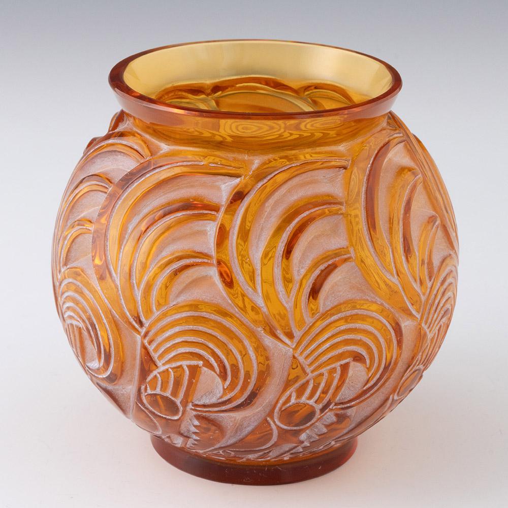 Francese Raro vaso di Bresse di Rene Lalique 1931 Marcilhac 1073