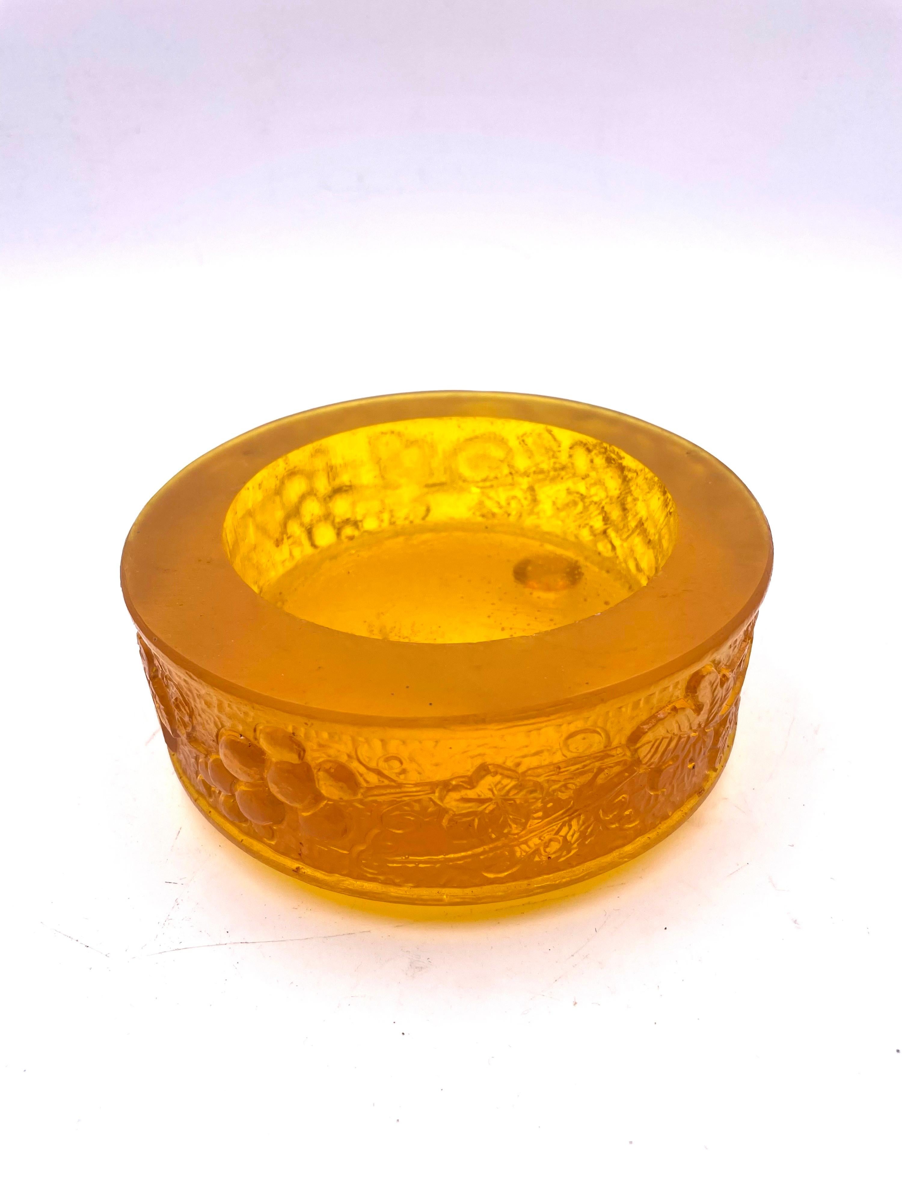 North American Rare Resin Bowl Catch it All by Sascha Brastoff Signed For Sale