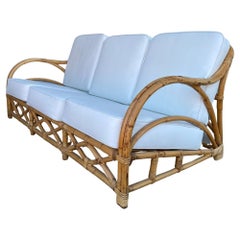 1940s Transition" Rattan Sofa and Lounge Chair Living Room Set