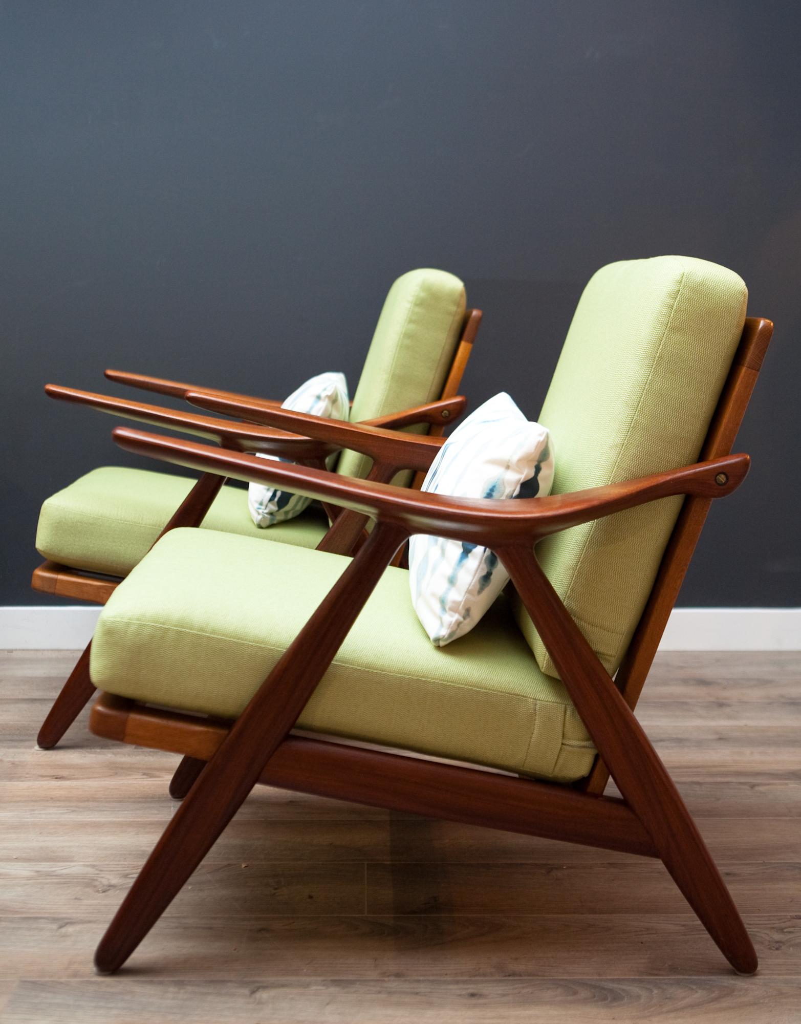 Rare Restored Danish Teak Sofa and Pair of Lounge Chairs by Arne Hovmand-Olsen 2