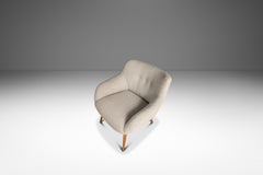 Rara sedia “Holiday” restaurata, Lawrence Peabody, linea danese Selig, Stati Uniti, 1955 circa