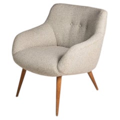 Rara sedia “Holiday” restaurata, Lawrence Peabody, linea danese Selig, Stati Uniti, 1955 circa