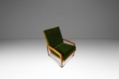Rare Restored Lounge Chair in Beech by Dan Johnson for Selig, Denmark, c. 1950s