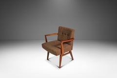 Raro sillón restaurado modelo C-108, Jens Risom, diseño de Jens Risom, EE.UU., c. 1950