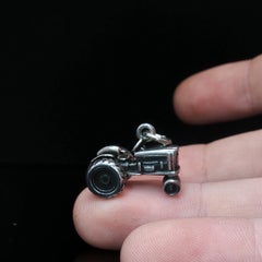 Rare Retired James Avery Tractor Charm Sterling Silver 925 3D Farm Pendant 5.5g