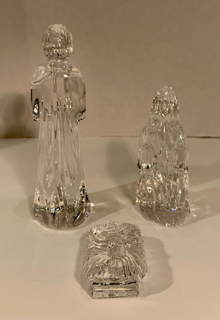 Rare Retired Waterford Crystal Nativity Set, Nine Pieces, Made in