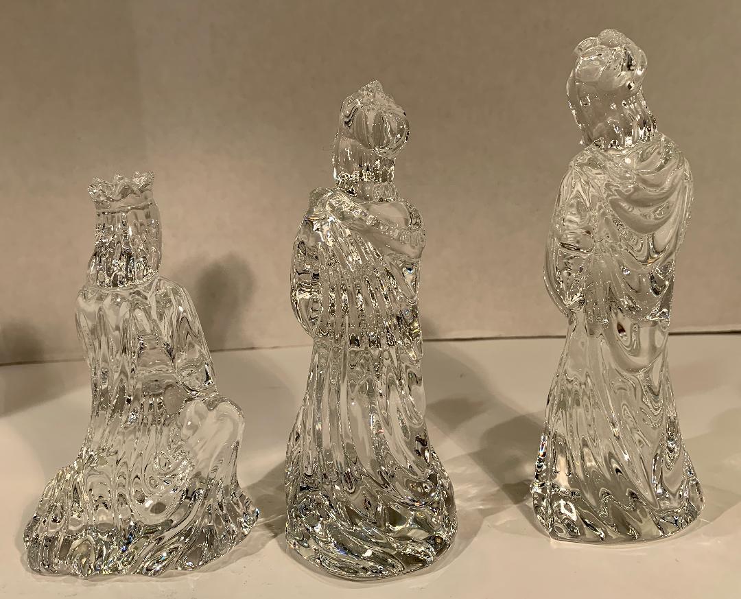 Irish Rare Retired Waterford Crystal Nativity Set, Nine Pieces, Made in Ireland