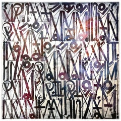 Rare Retna:: grande œuvre sur toile