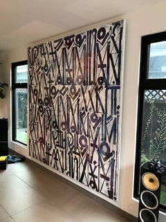 Rare Retna, Large Work on Canvas