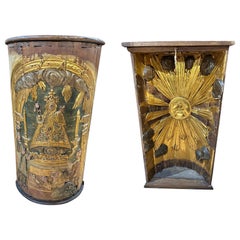 Rare Revolving Door of Spanish Colonial Altar from the, 17th Century