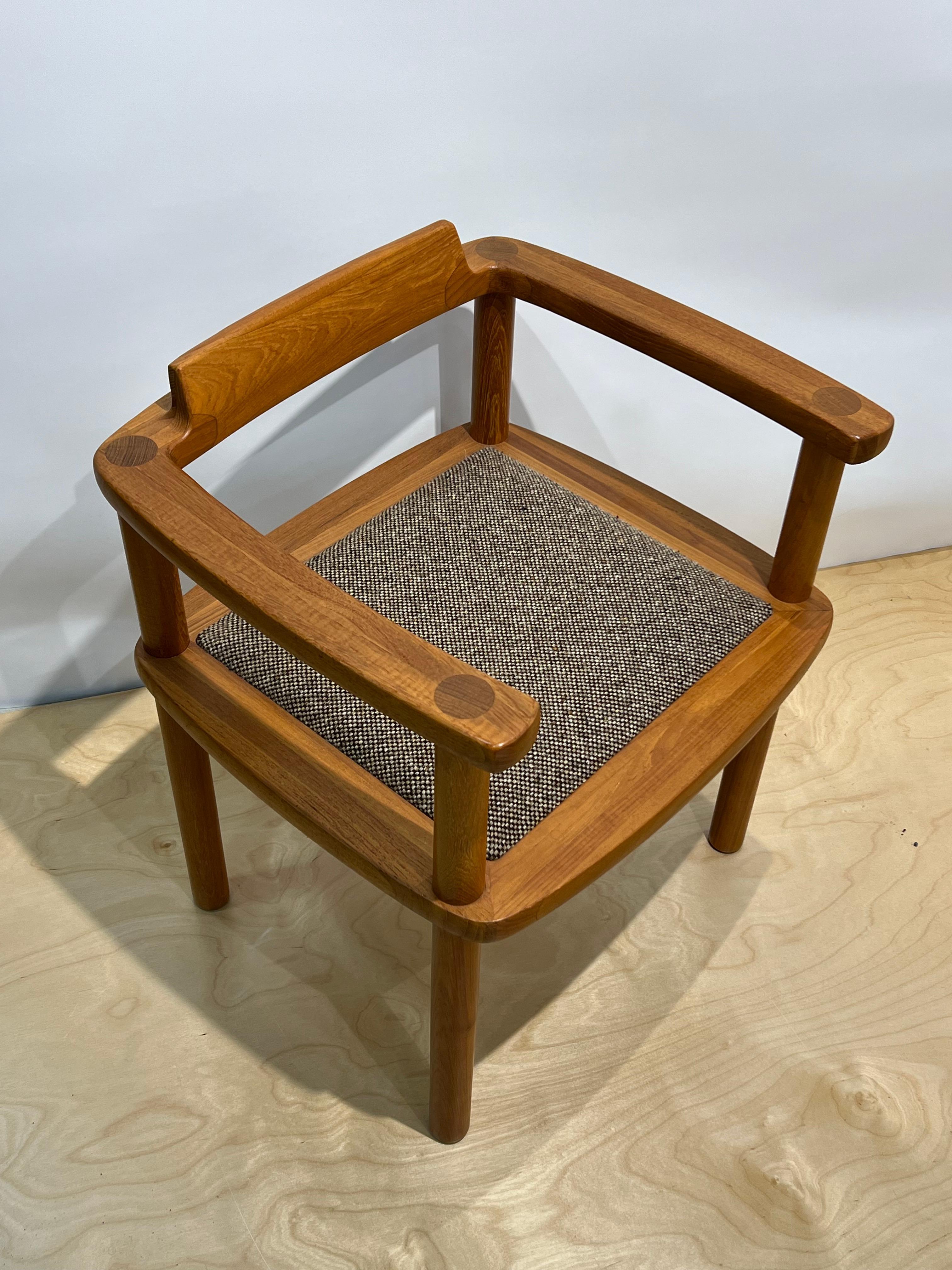 Rare Richard Nissen Teak Arm Chair c1979 Denmark  4