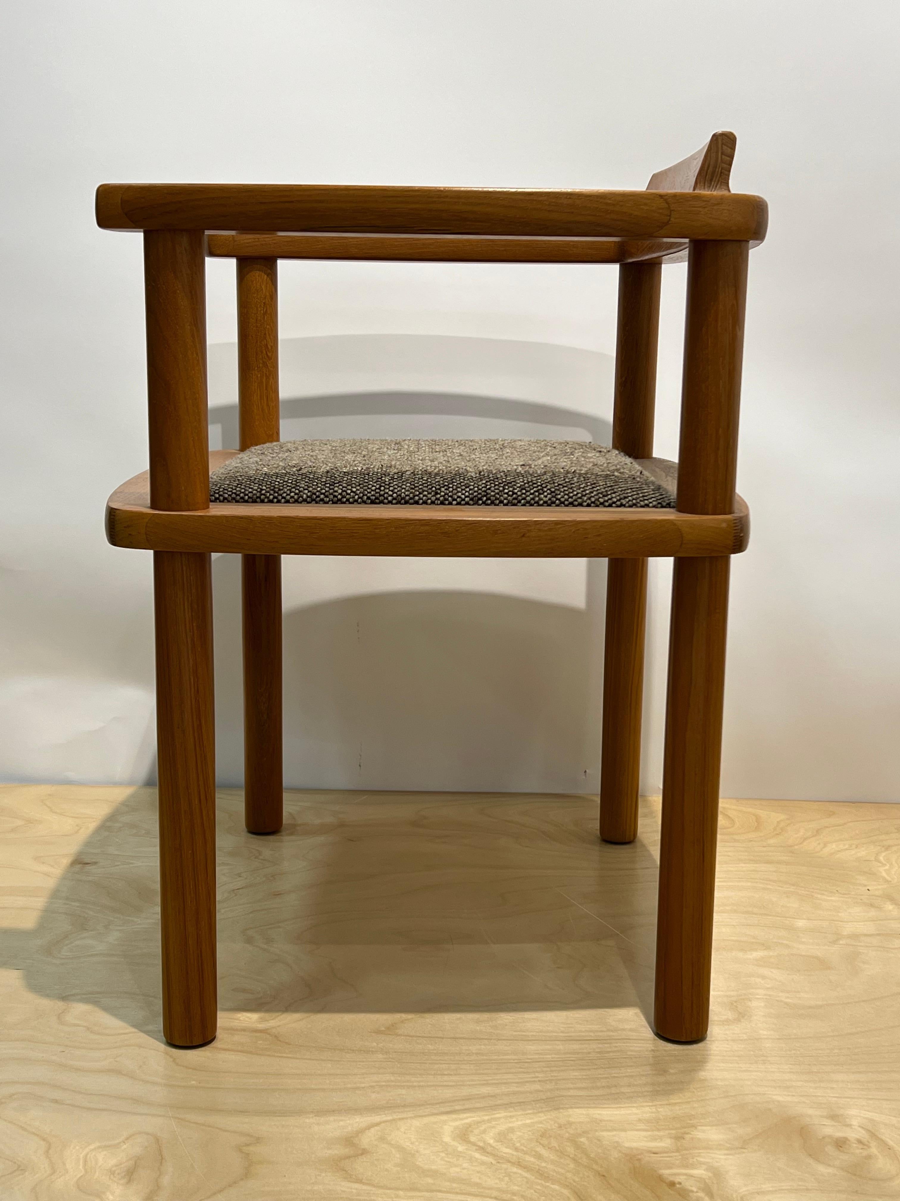 Scandinavian Modern Rare Richard Nissen Teak Arm Chair c1979 Denmark 