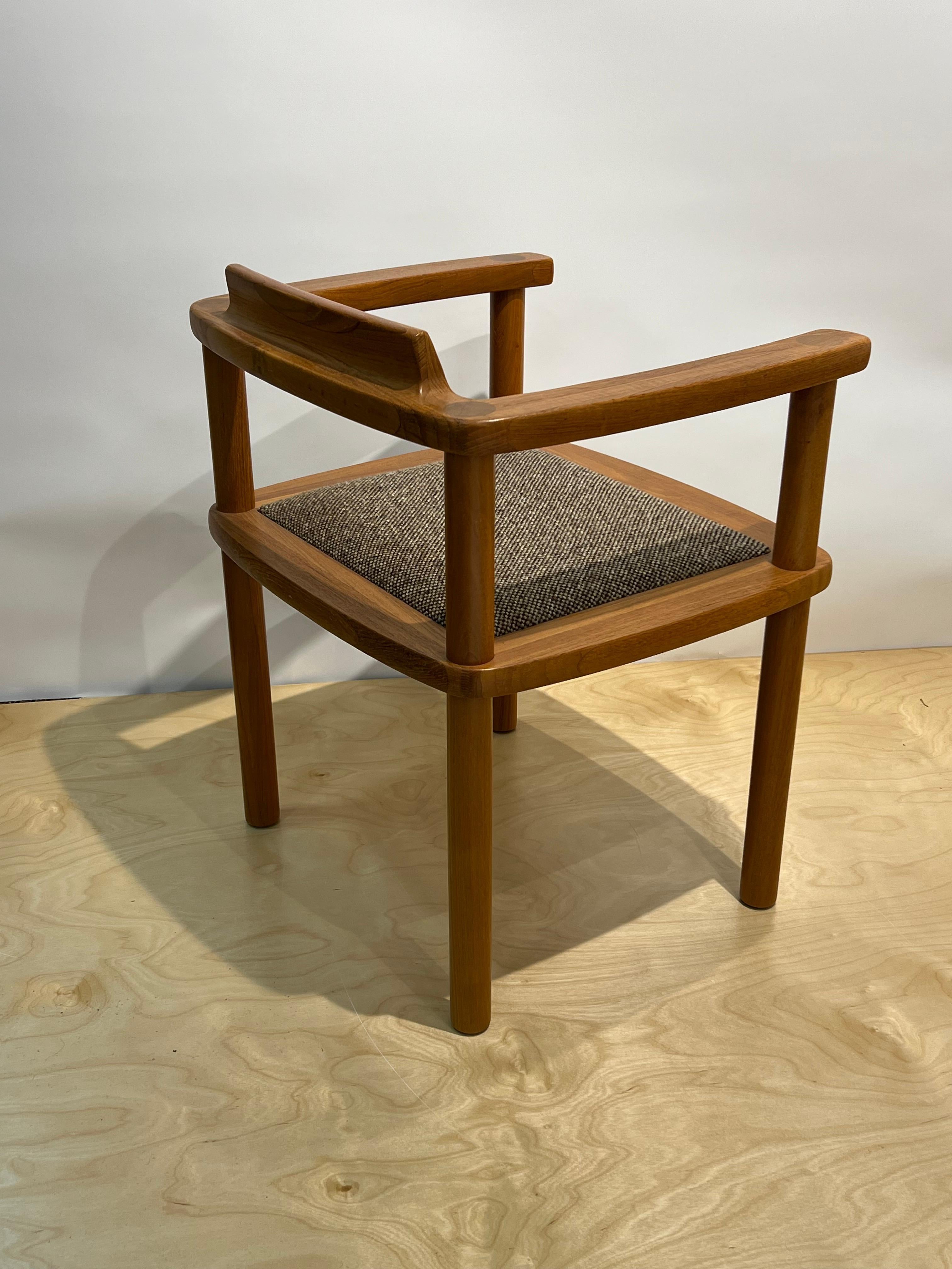Rare Richard Nissen Teak Arm Chair c1979 Denmark  2
