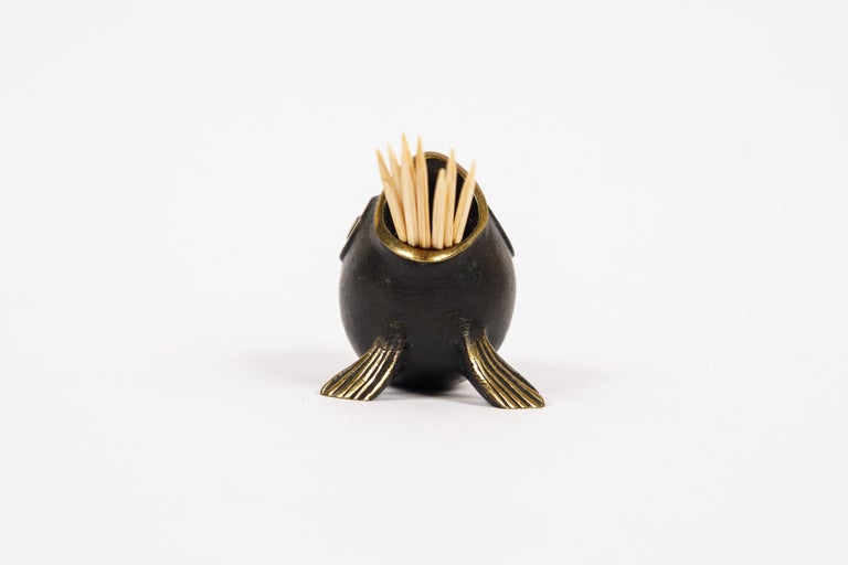 Rare Richard Rohac Fish Toothpick Holder Around 1950s For Sale at 1stDibs