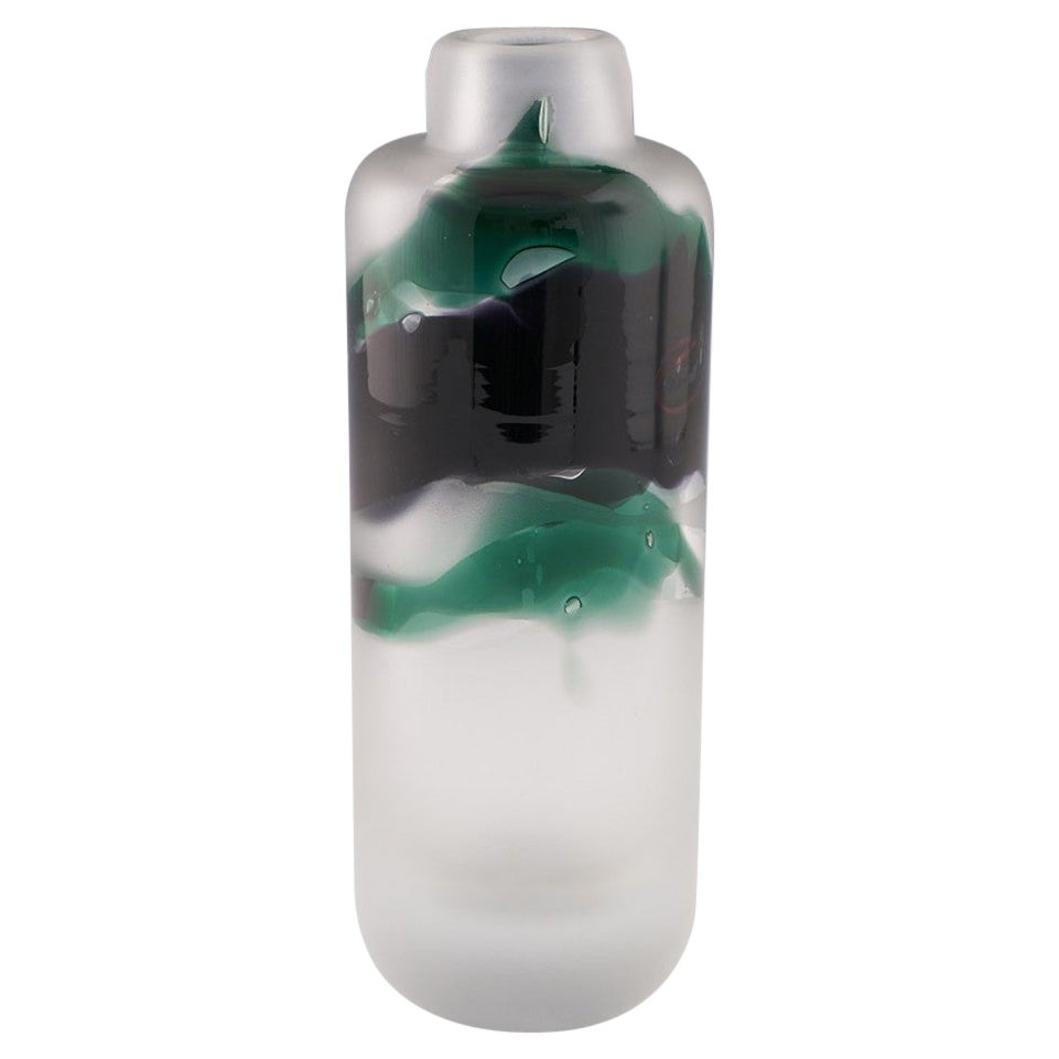 Rare Richard Sussmuth Studio Glass Vase Designed by Hans-Theo Baumann 1978