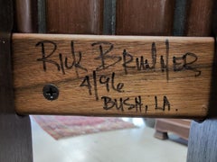 RARE Rick Brunner Live-Edge Walnut Curio Cabinet