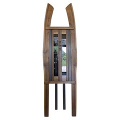 RARE Rick Brunner Live-Edge Walnut Curio Cabinet