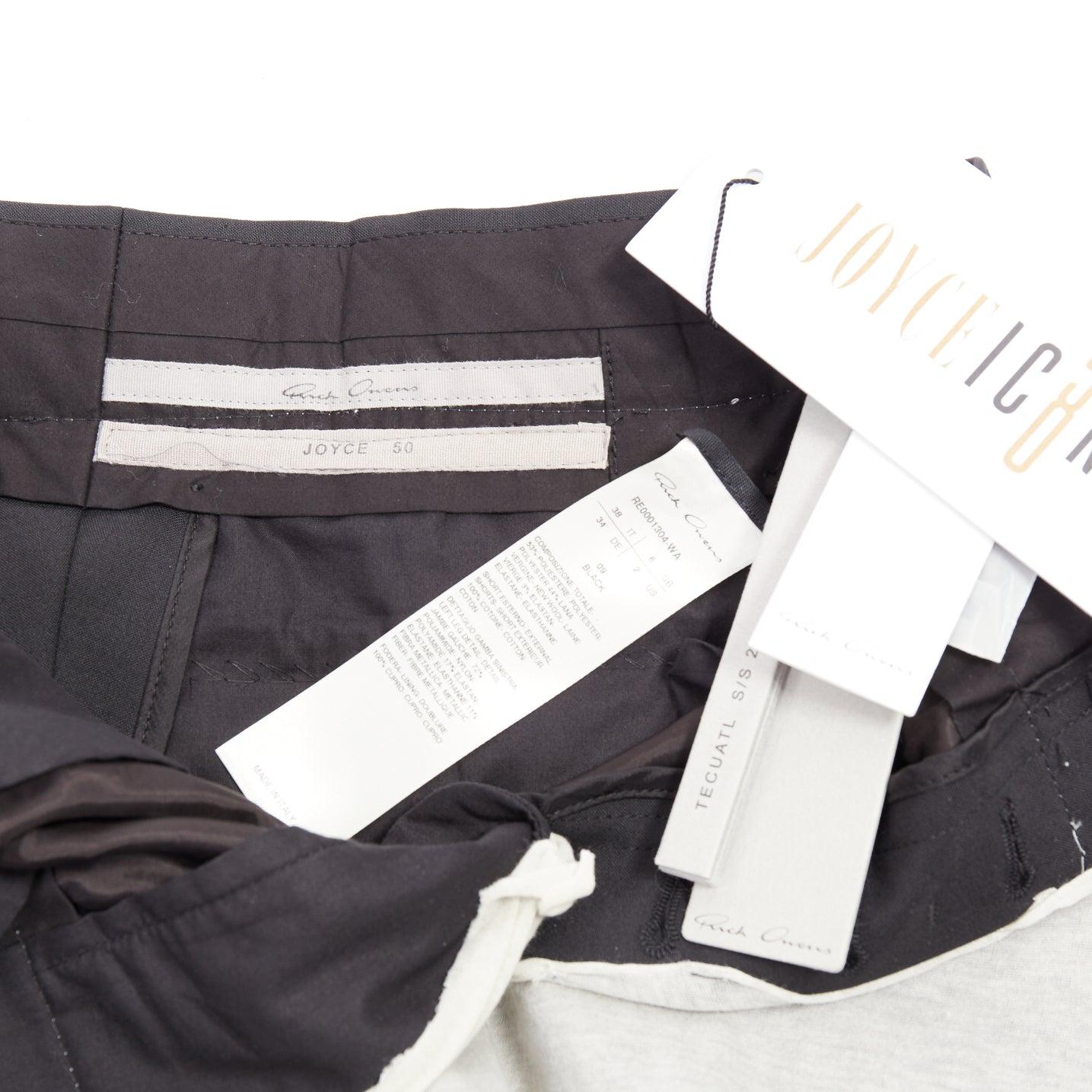 RICK OWENS JOYCE 50e édition limitée pantalon gris doré patchwork IT38 XS en vente 3
