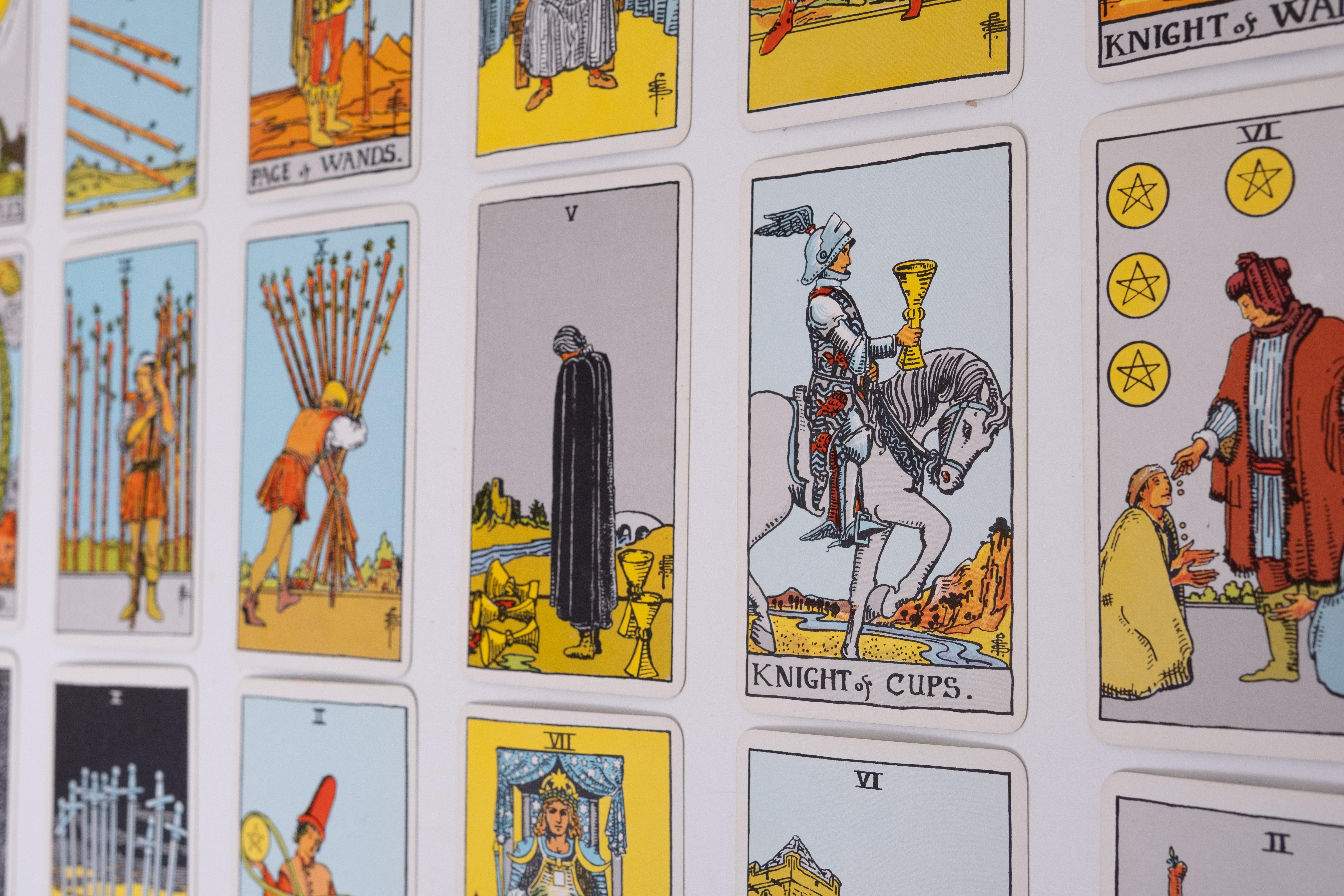 Seltene Rider Waite Blue Box Tarot, Final Edition Rider & Co, 1976-1977 im Angebot 7