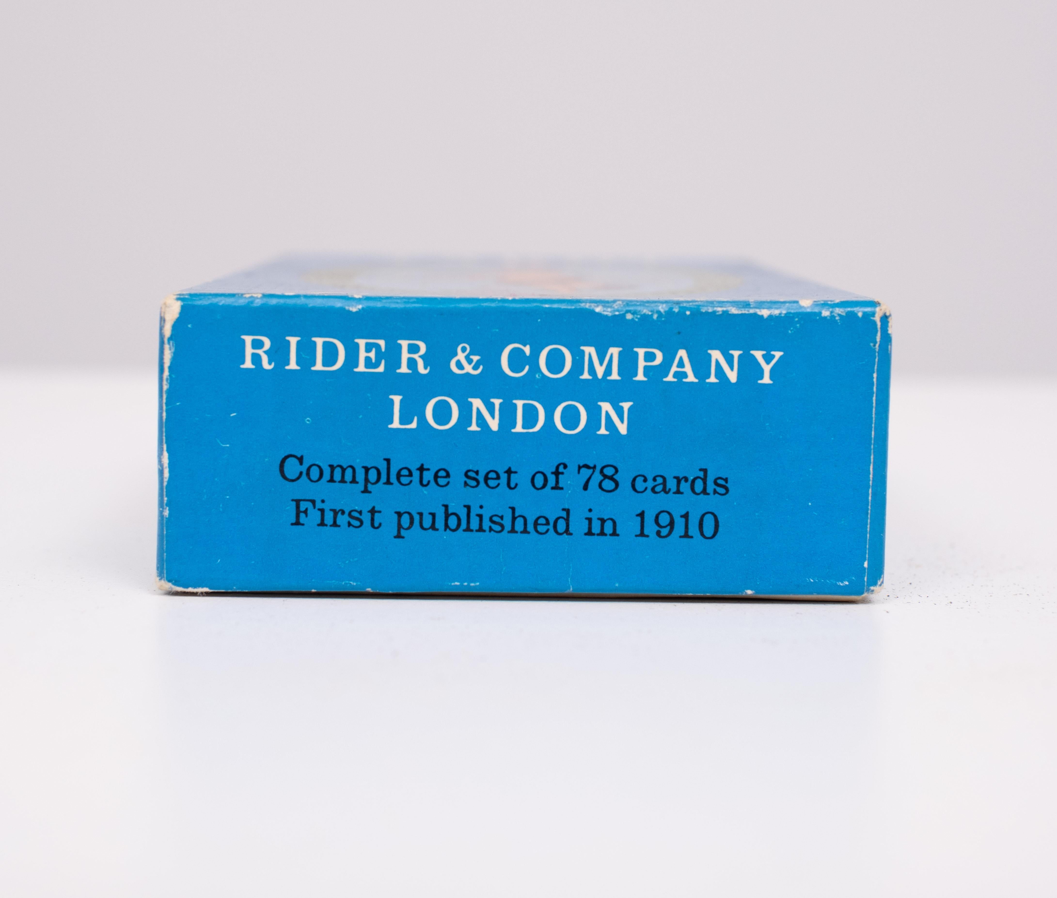 Seltene Rider Waite Blue Box Tarot, Final Edition Rider & Co, 1976-1977 Rider Waite Deck, Complete Blue Box, Tarot Reading, Divination
komplettes Deck, ohne Buch .mit Aufkleber .Thorsons Publishers .