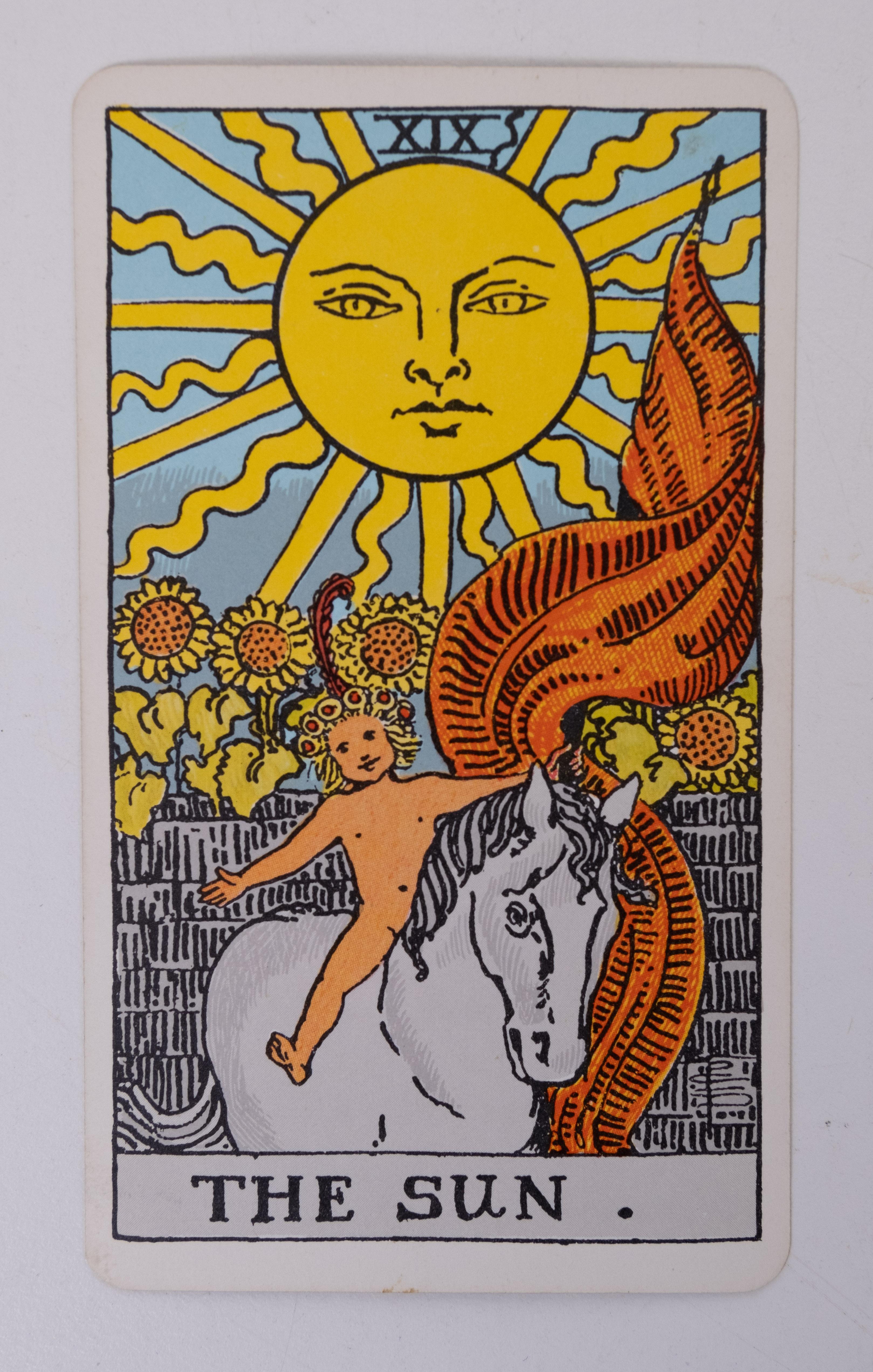 Seltene Rider Waite Blue Box Tarot, Final Edition Rider & Co, 1976-1977 im Angebot 2