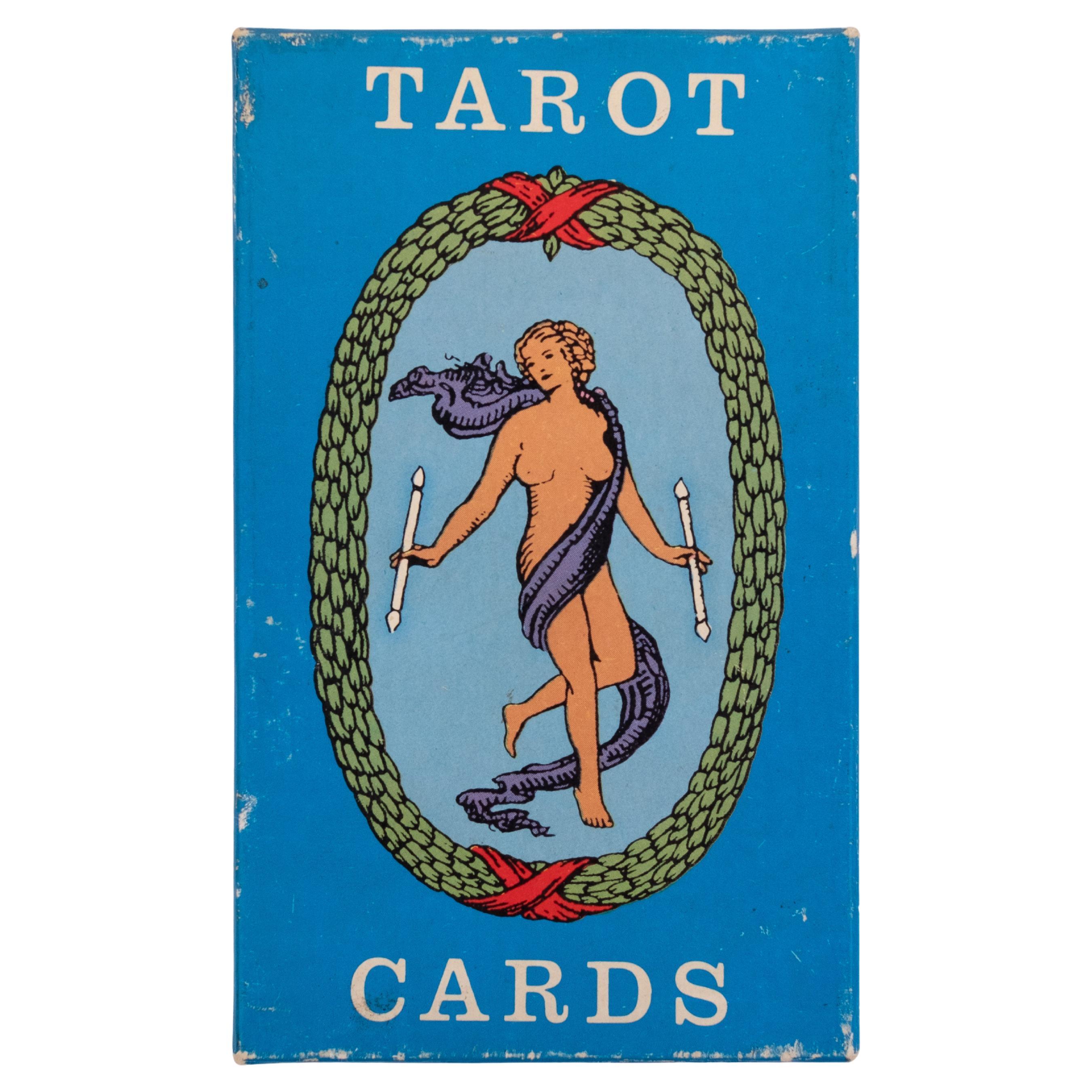 Seltene Rider Waite Blue Box Tarot, Final Edition Rider & Co, 1976-1977 im Angebot