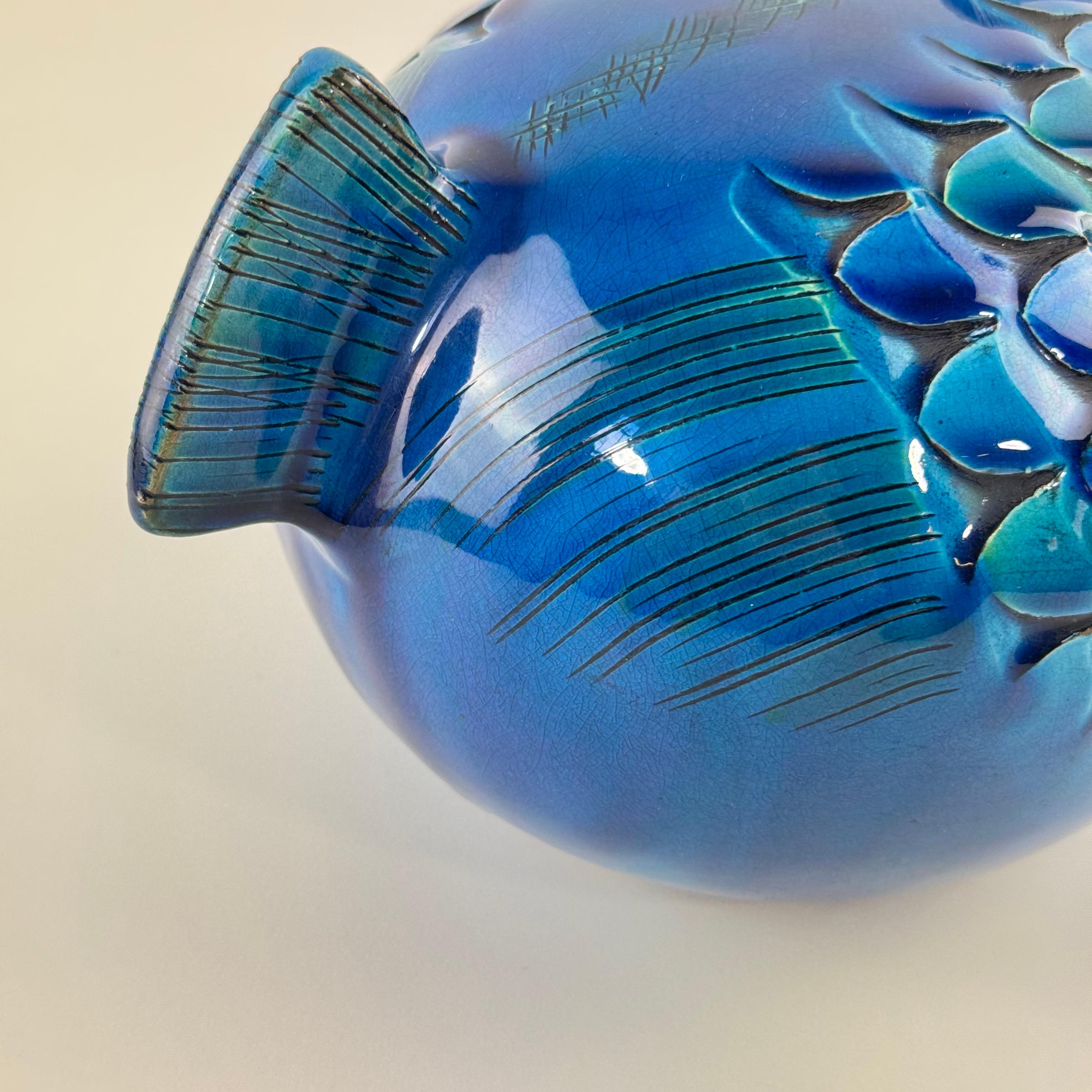 Rare poisson en céramique 