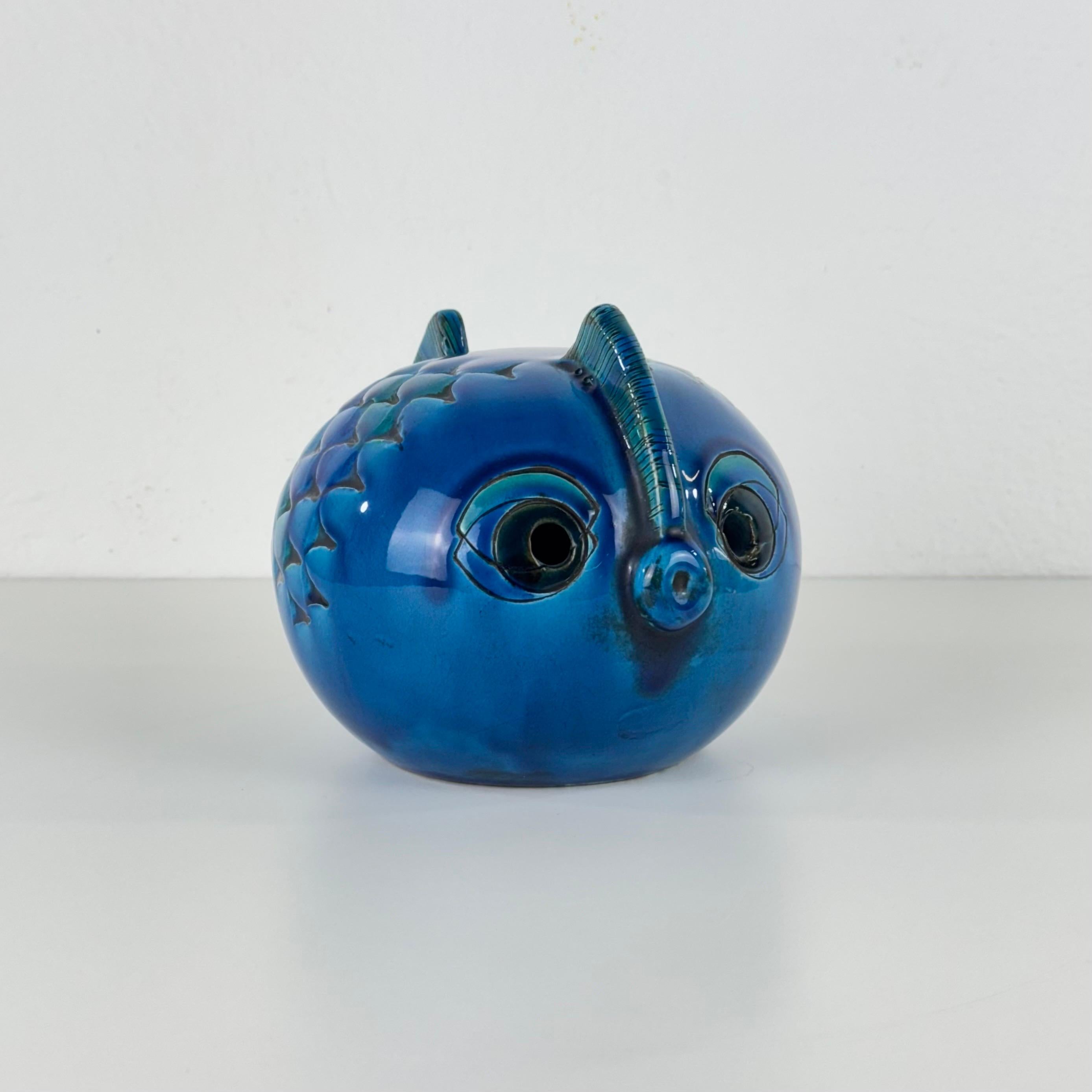 italien Rare poisson en céramique 