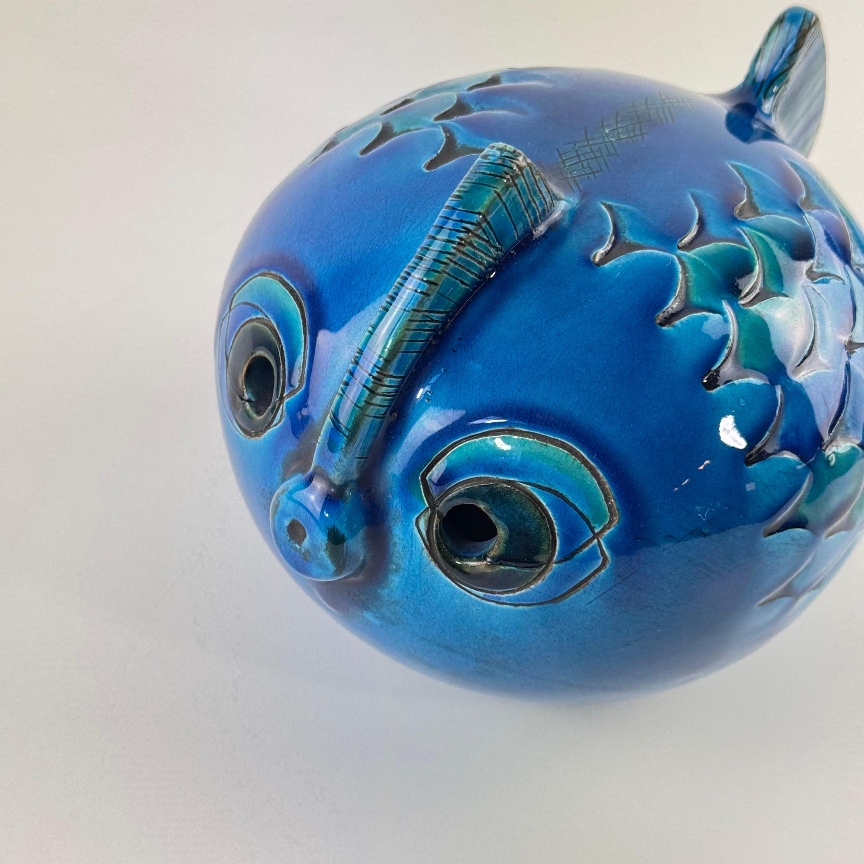 Rare poisson en céramique 