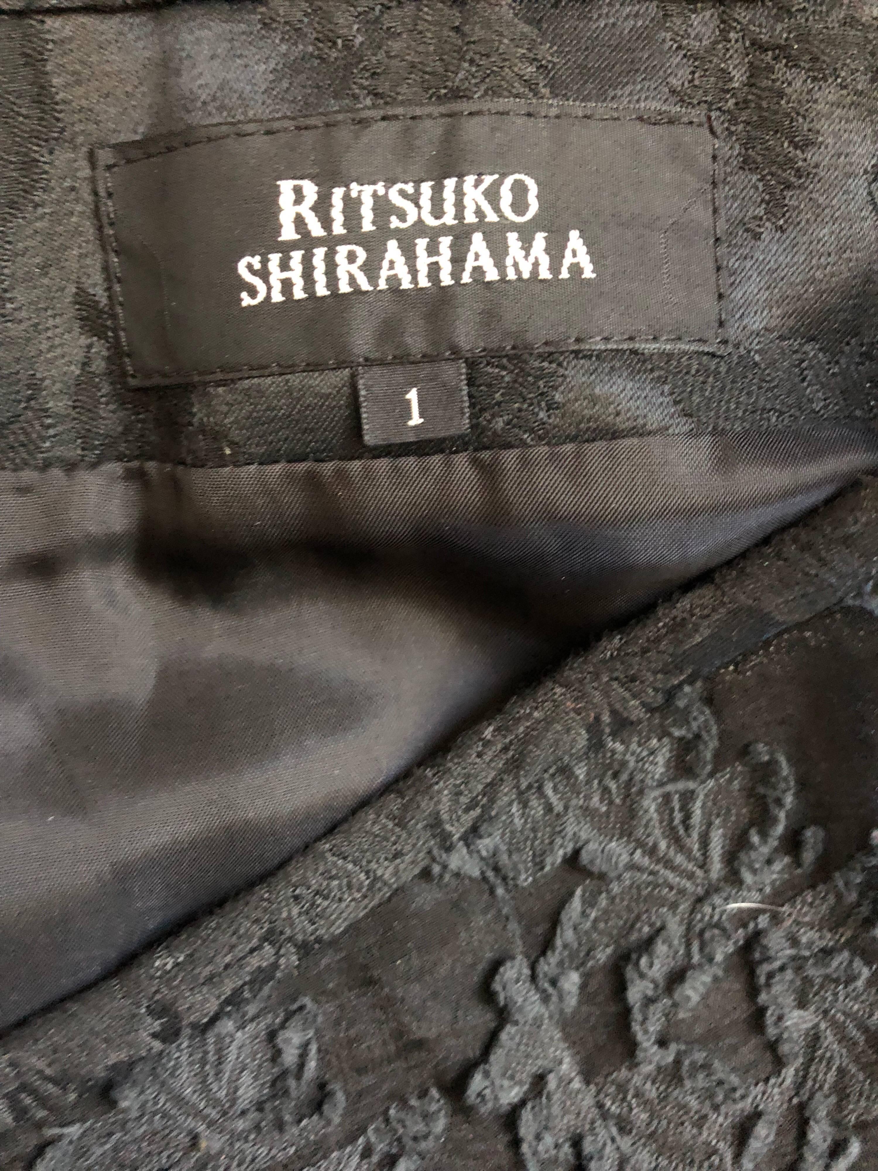 Rare Ritsuko Shirahama 1990s Black Lace Avant Garde Japanese Vintage 90s Skirt 6