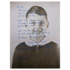 Retro Rare Robert Creeley/David Roth 'Poster Poem' of Black Mountain College Interest