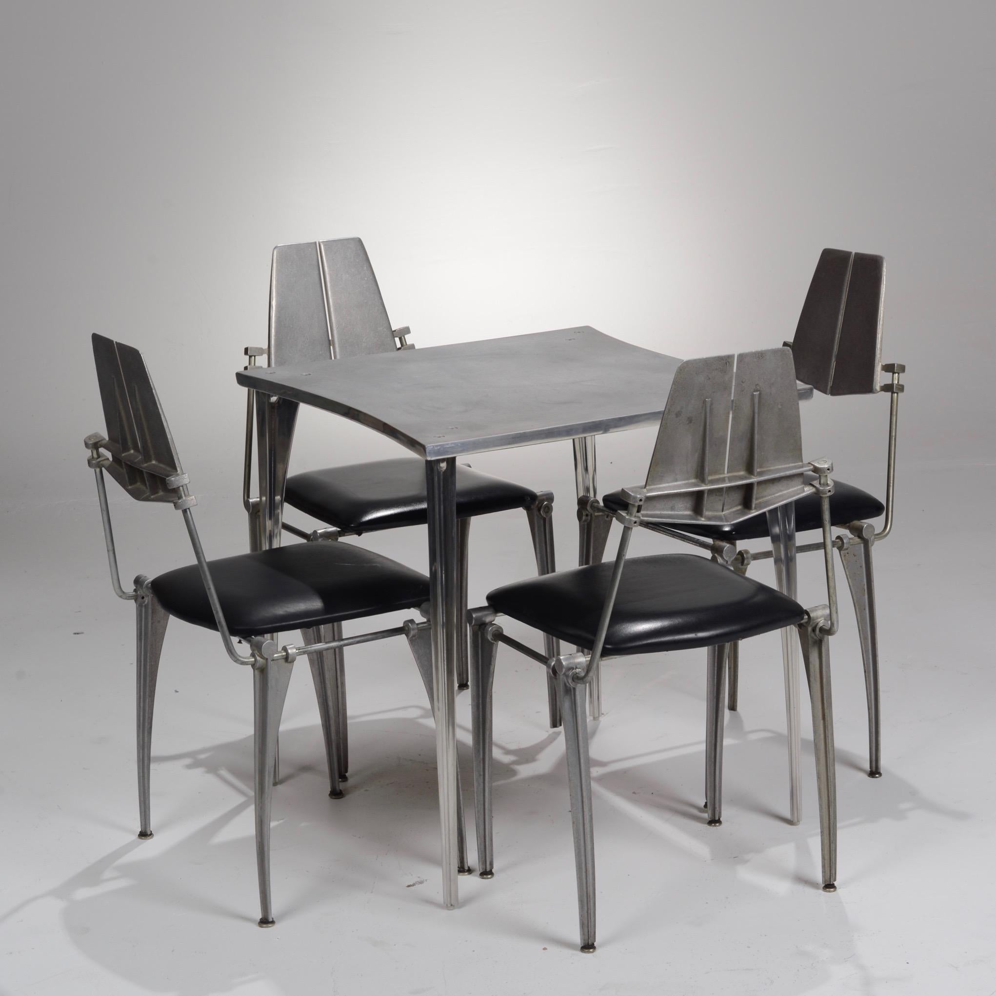 Rare Robert Josten Hand Cast Aluminum Table For Sale 4