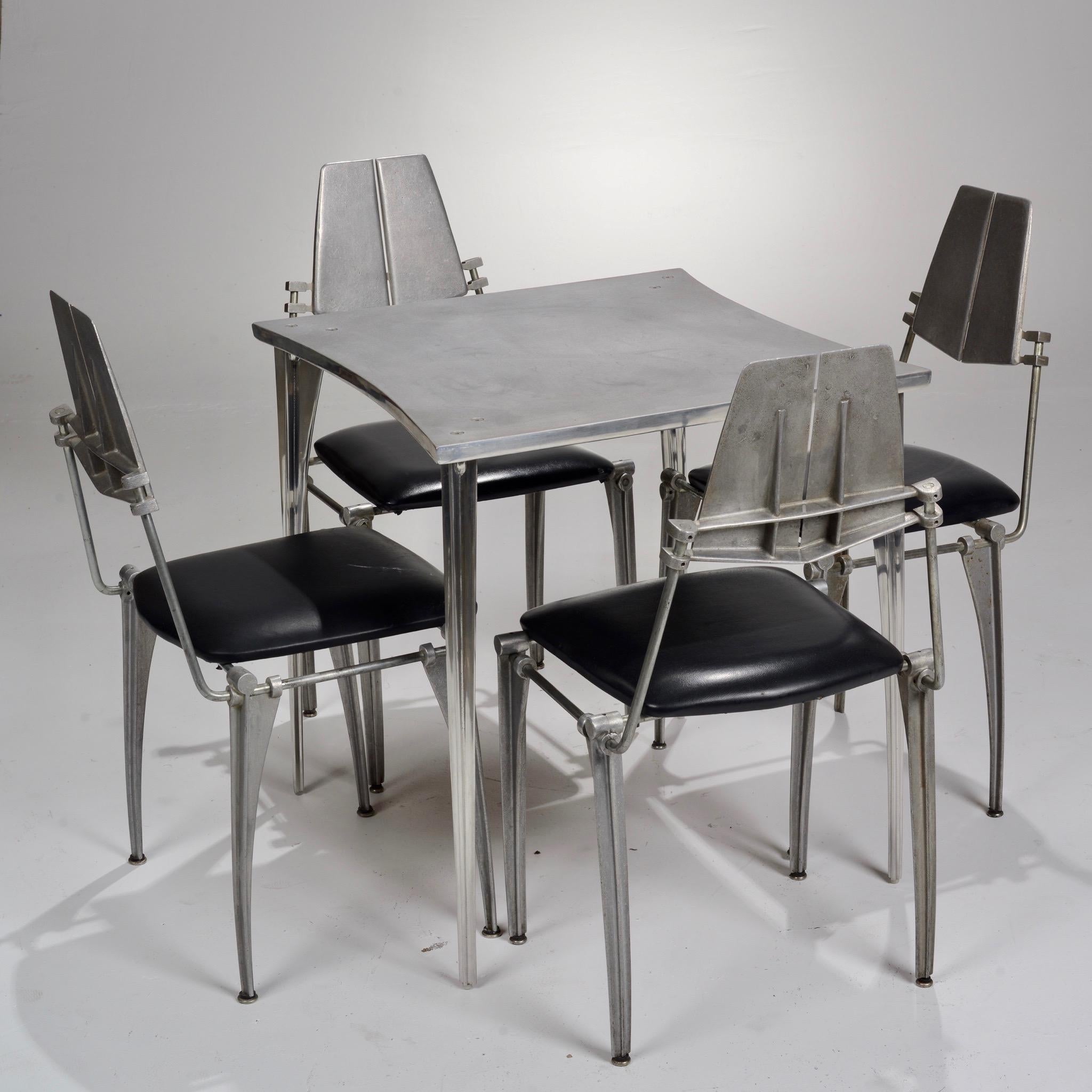 Rare Robert Josten Hand Cast Aluminum Table For Sale 5
