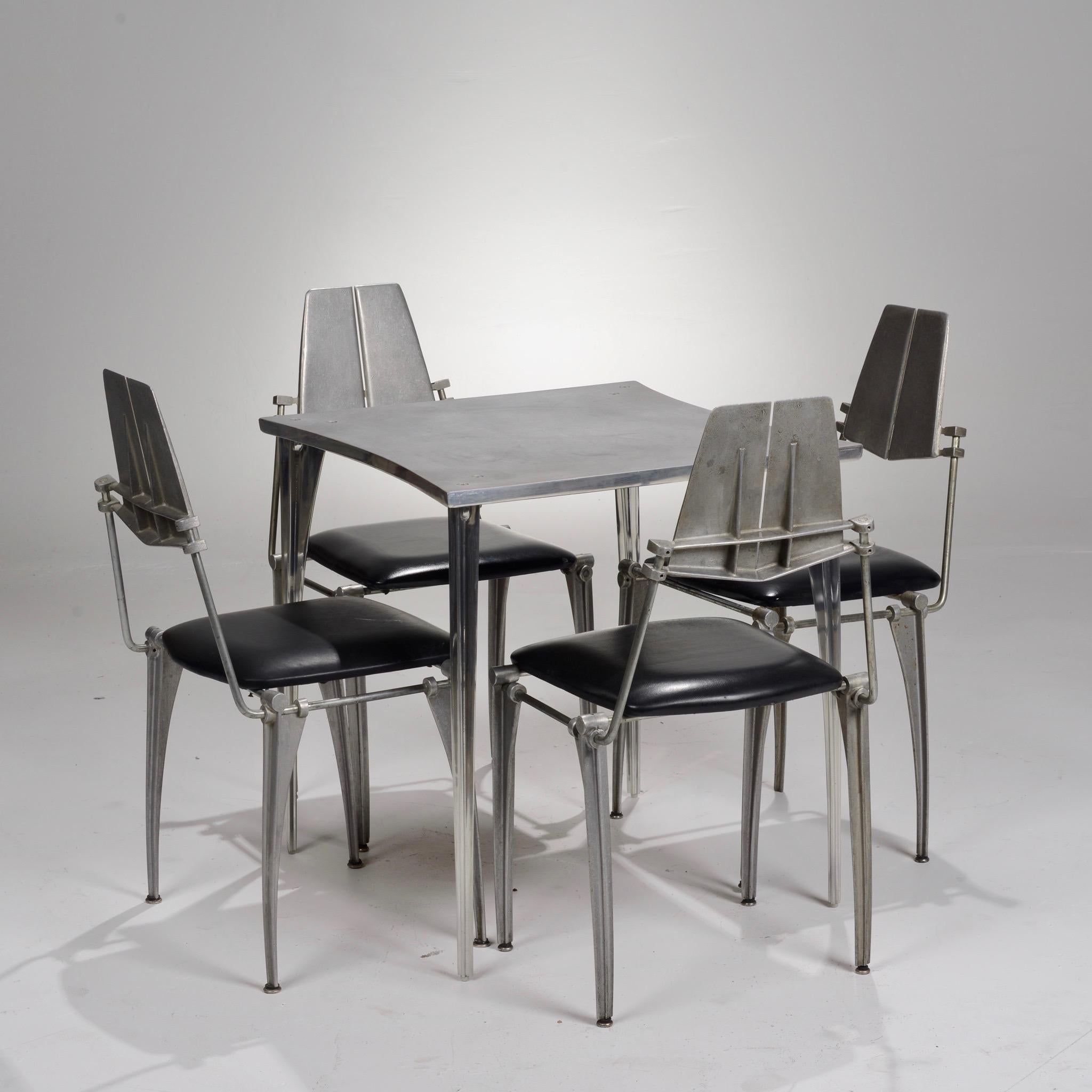 Rare Robert Josten Hand Cast Aluminum Table For Sale 6