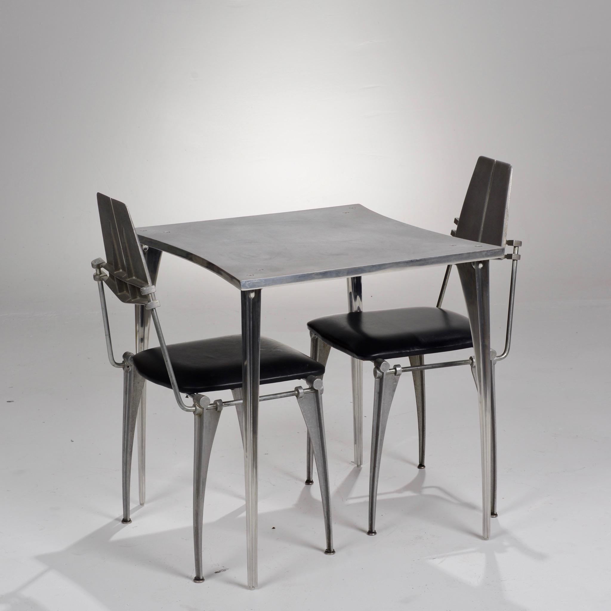 Rare table en aluminium coulé à la main de Robert Josten en vente 5