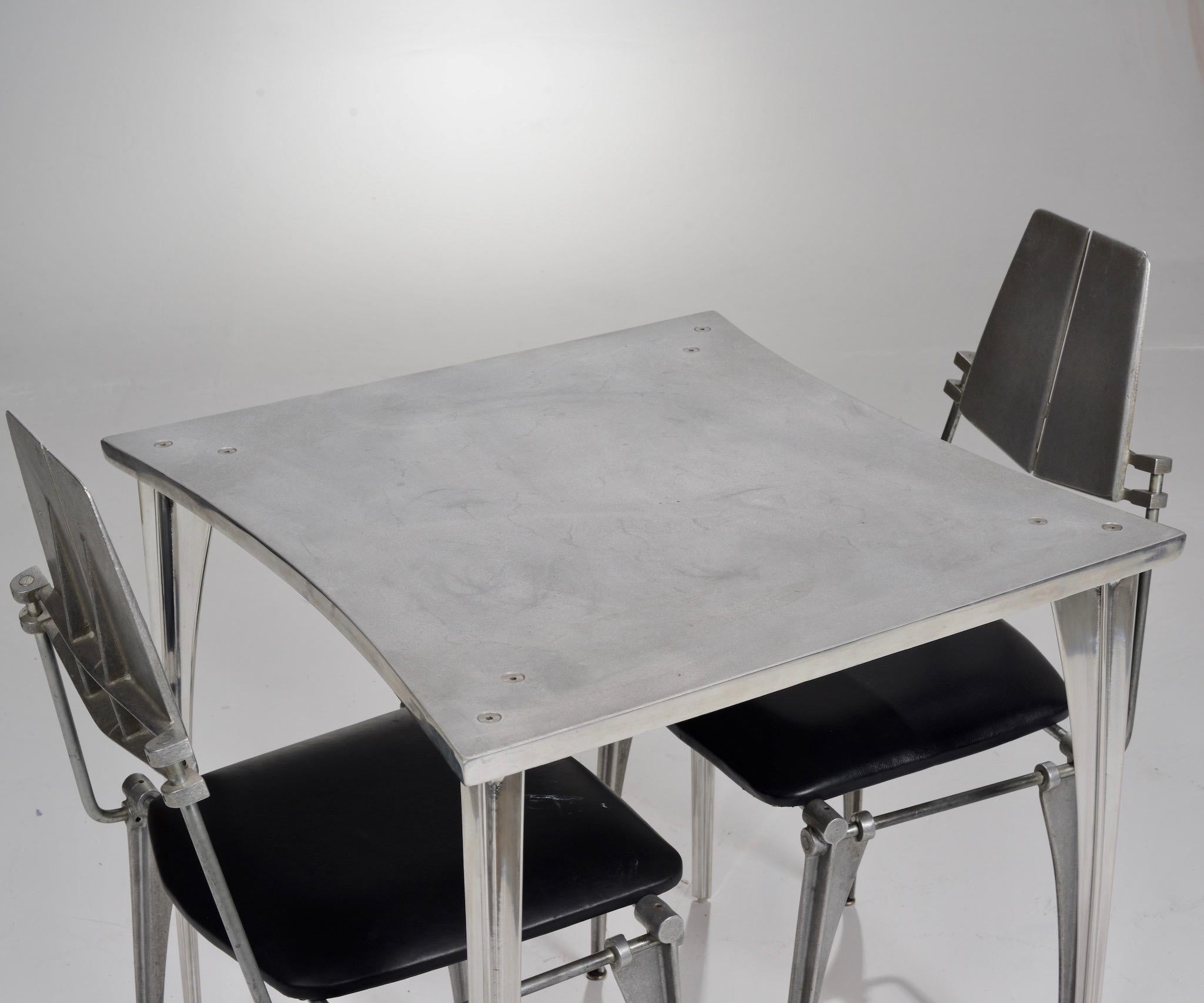 Rare table en aluminium coulé à la main de Robert Josten en vente 6