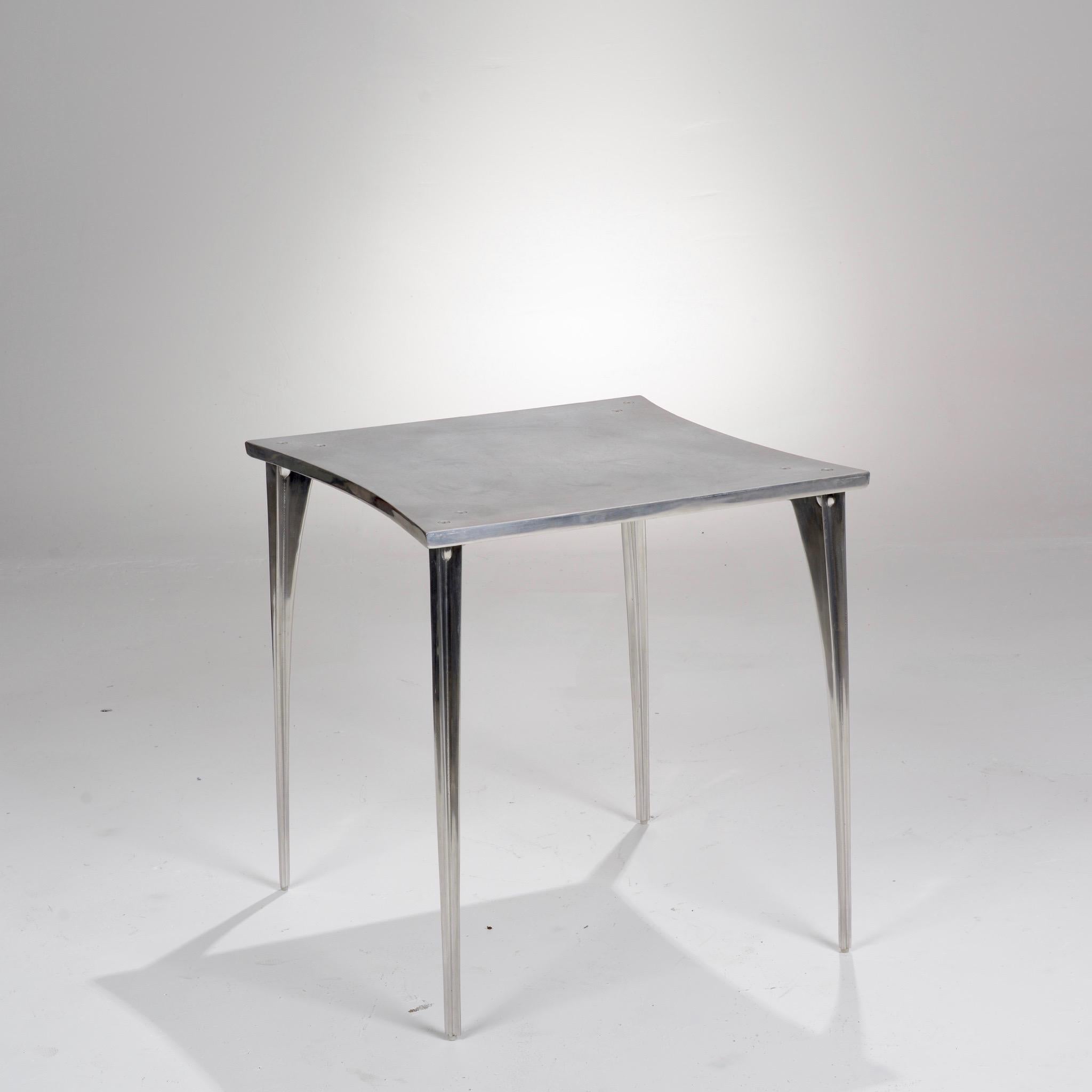 Mid-Century Modern Rare table en aluminium coulé à la main de Robert Josten en vente