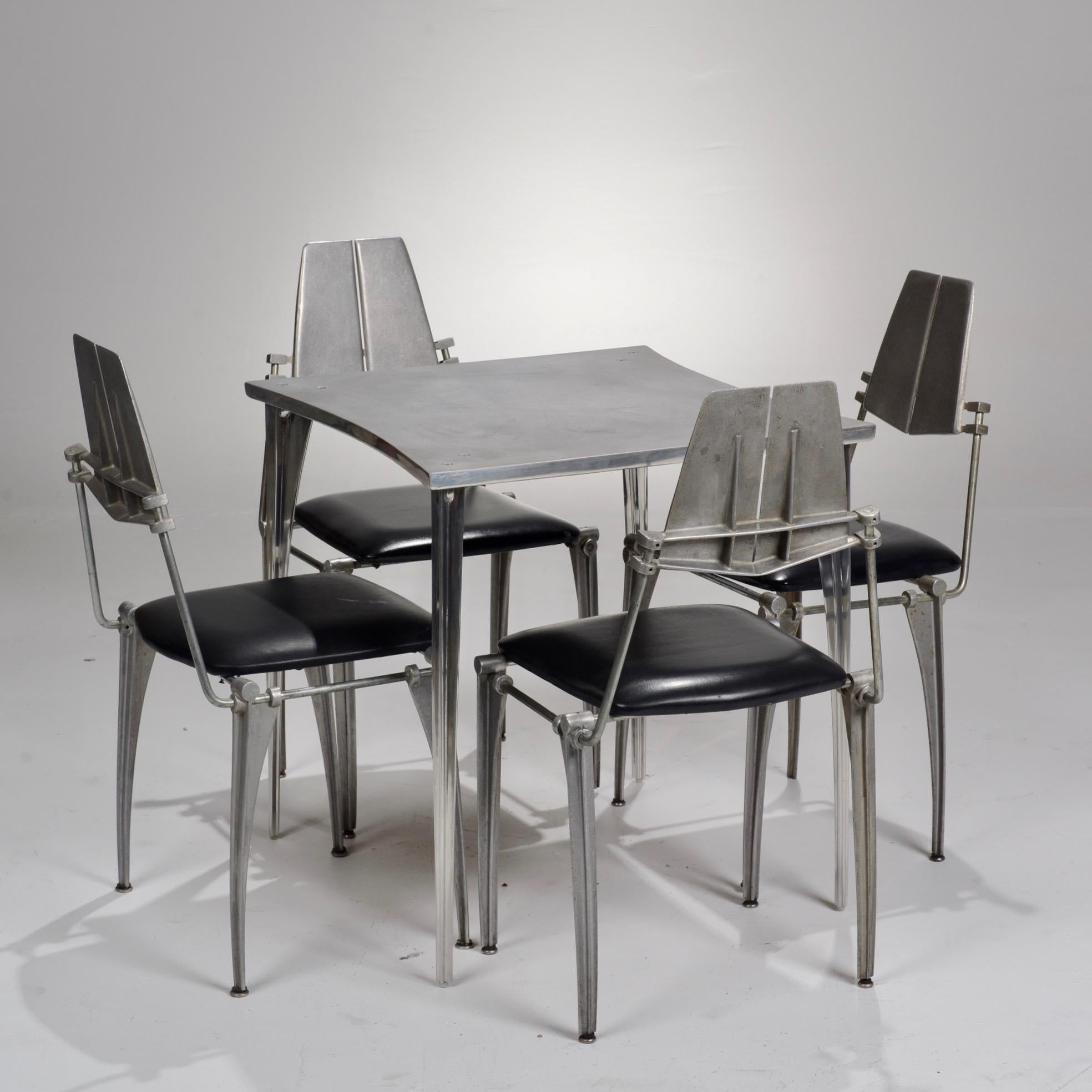 Rare table en aluminium coulé à la main de Robert Josten en vente 1