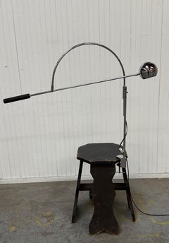 Rare Robert Sonneman Clamp Table "Orbiter" Eyeball Lamp