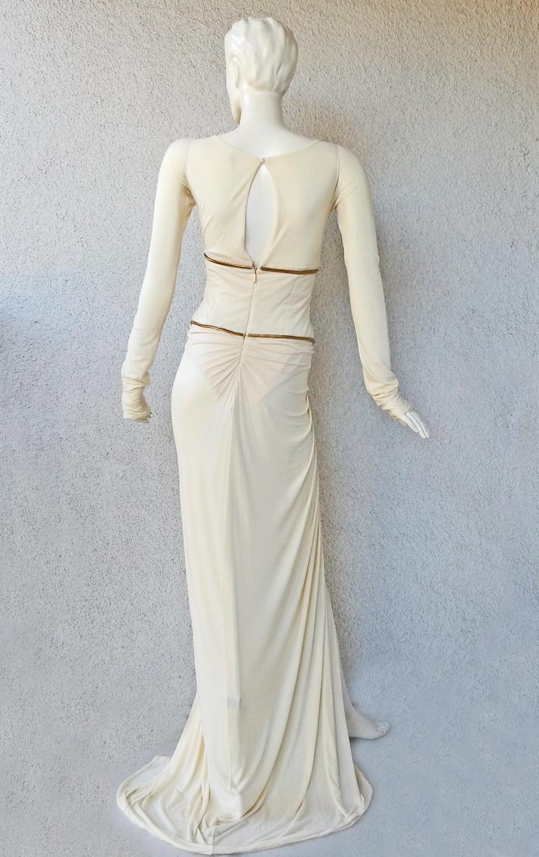 roberto cavalli white dress