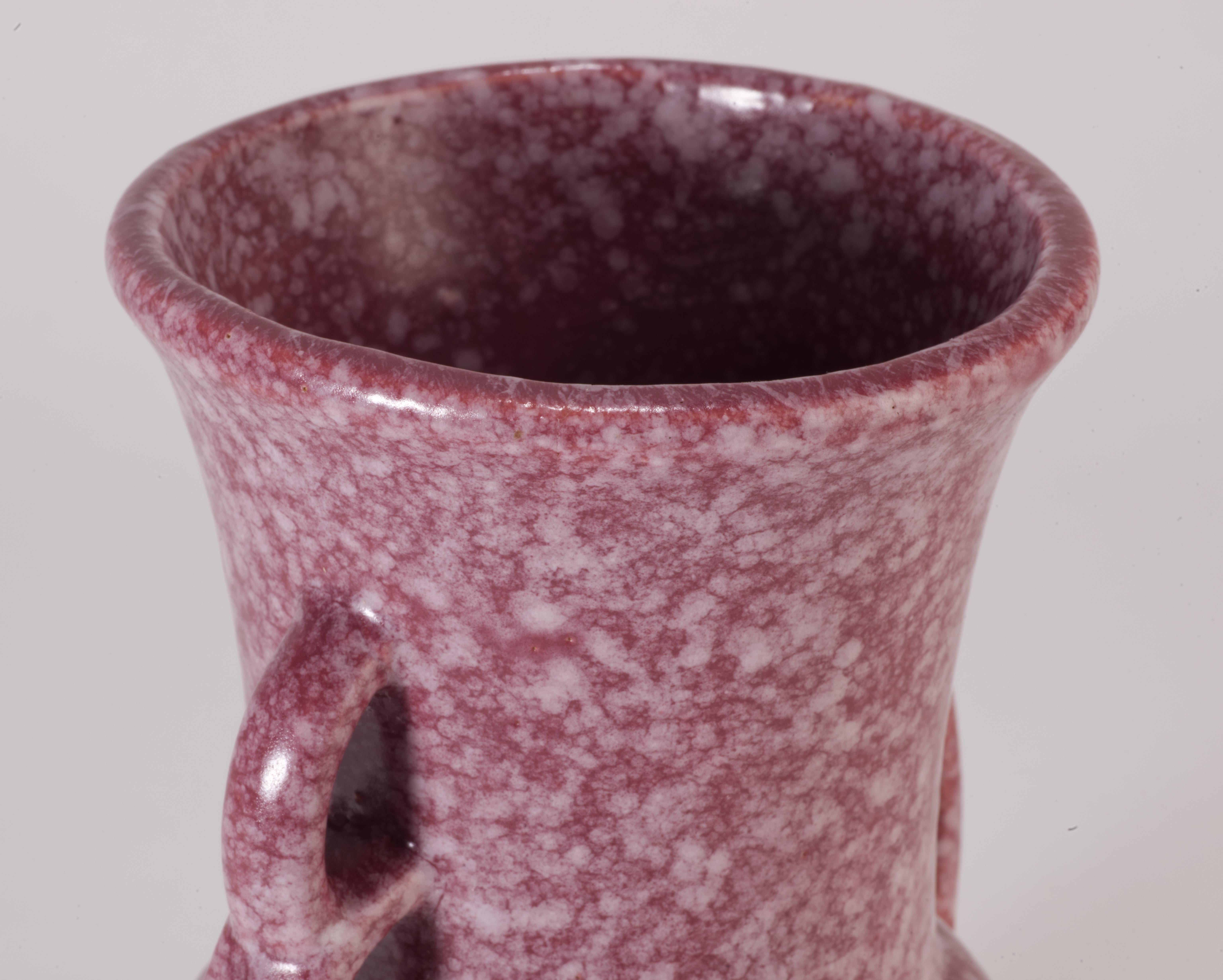 20th Century Rare Robinson Ransbottom Art Deco Bud Vase, Roseville, Ohio Art Pottery For Sale