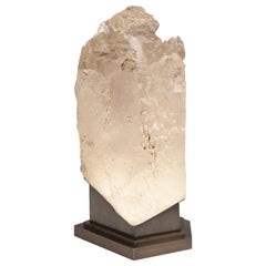 Rare Rock Crystal Sculpture Light by Phoenix