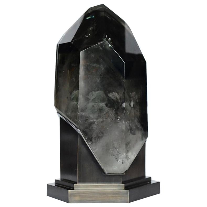 Sculpture en cristal de roche rare Lights