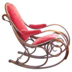 Antique Rare Rocking Chair Thonet Nr.1