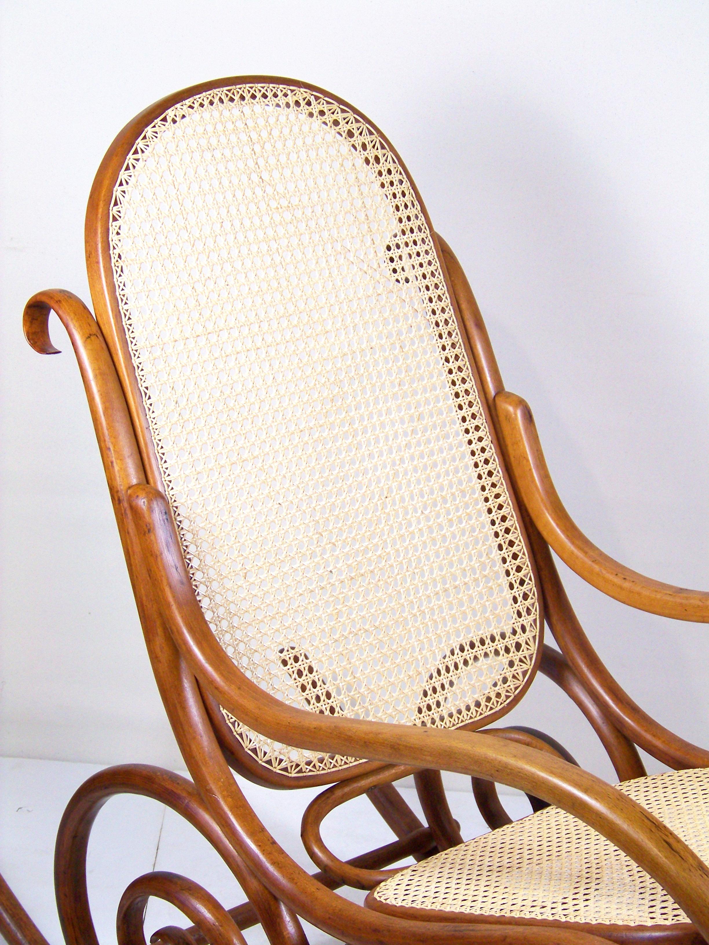 art nouveau rocking chair
