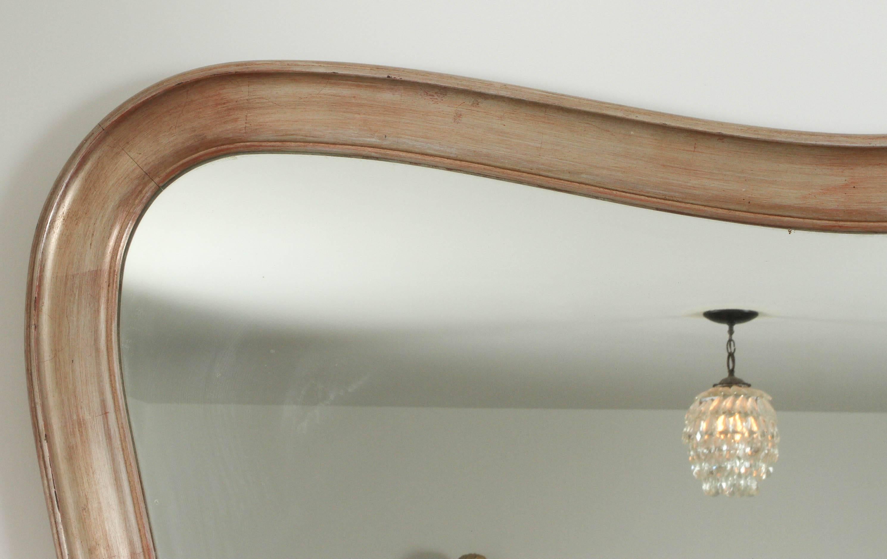 Mid-Century moderno Raro specchio moderno 